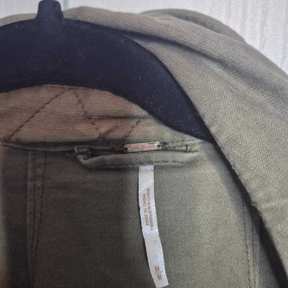 701🦃 🎄Free People Women's Not Your Brothers Surplus Jacket Military Army Cargo - Picture 3 of 3